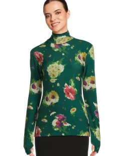 Slim Fit Long Sleeve Turtle Top
