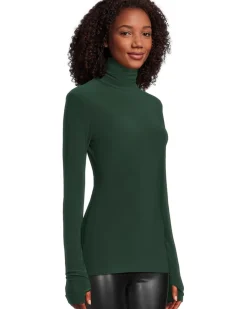 Slim Fit Long Sleeve Turtle Top