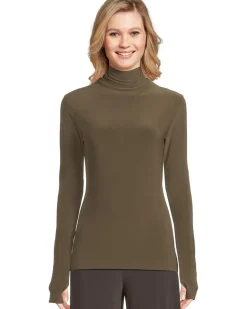 Slim Fit Long Sleeve Turtle Top