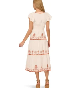 Smocked Waist Long Dress