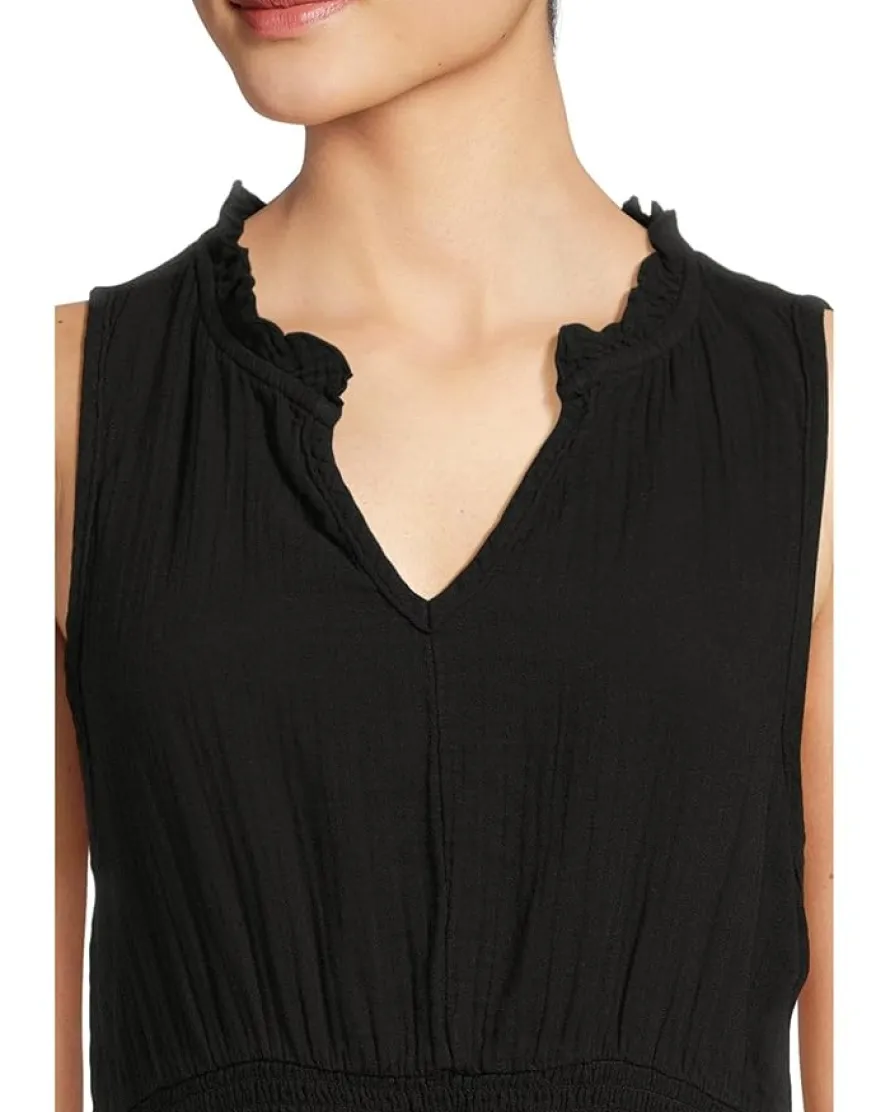 Smocked Waist Midi Tank Dress