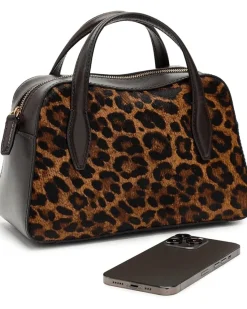 Soft Grain Sm Satchel: Haircalf