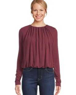 Sona Long Sleeve Bubble Top