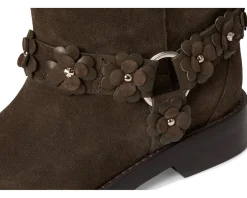 Spade Flower Garden Suede Moto Boots