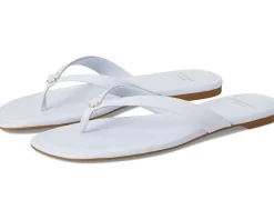 Spade Flower Smooth Leather Flip-Flop