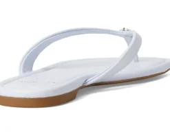 Spade Flower Smooth Leather Flip-Flop