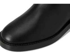 Spade Flower Stud Smooth Leather Moto Boots