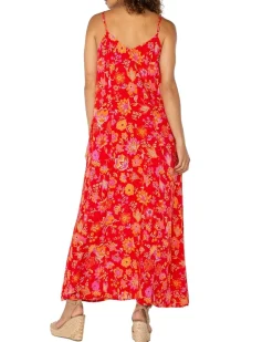 Spaghetti Strap Woven Maxi Dress