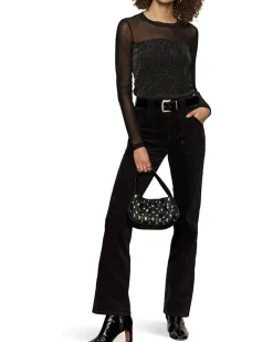 Sparkle Mesh Crew Tee