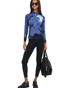 Spirit Print Long Sleeve Sunsense 1/4 Zip Top