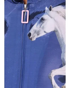 Spirit Print Long Sleeve Sunsense 1/4 Zip Top