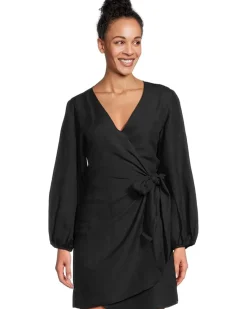 Stamped Lucia Wrap Dress