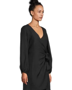 Stamped Lucia Wrap Dress