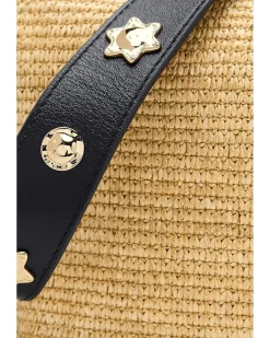 Straw Leather Sun Stud Shoulder