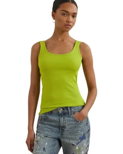 Stretch Cotton Tank Top