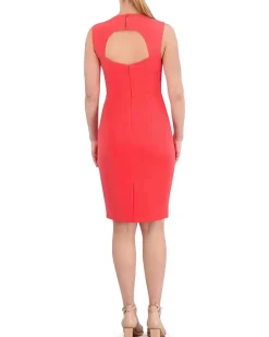 Stretch Crepe Bodycon With Open Back