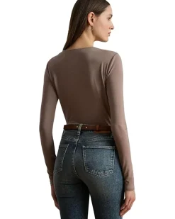 Stretch Jersey Asymmetrical Top