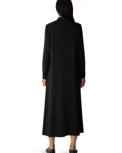 Stretch Jersey Knit Turtle Neck Dress