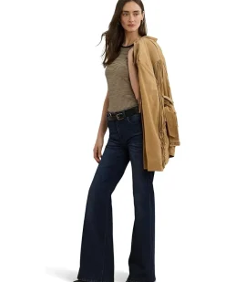 Striped Stretch Cotton Crewneck Tee