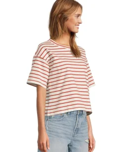 Structured Boxy Tee Stripe