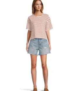 Structured Boxy Tee Stripe