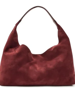 Suede Slouchy Shoulder Bag
