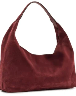 Suede Slouchy Shoulder Bag