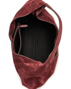 Suede Slouchy Shoulder Bag