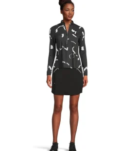 Sunsense Andalouse Print Long Sleeve 1/4 Zip Sun Protection Top