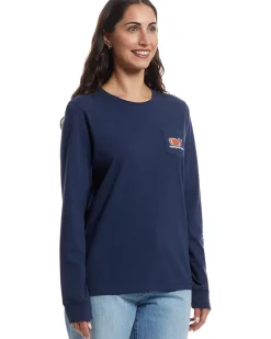 Tailgating Icons Whale Fill Long-sleeve Pocket Tee