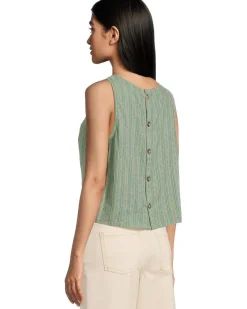 Taj Hemp Button Back Tank