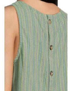 Taj Hemp Button Back Tank