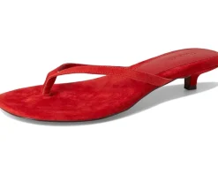 Tamia Heeled Thong Sandals - Suede