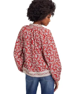 Tara Top - Printed Cotton Viscose Voile