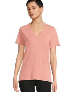 TENCEL ™ Fiber Series Relaxed Fit Short-Sleeve Vneck T-Shirt