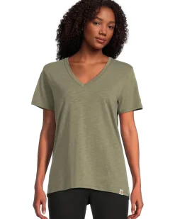 TENCEL ™ Fiber Series Relaxed Fit Short-Sleeve Vneck T-Shirt