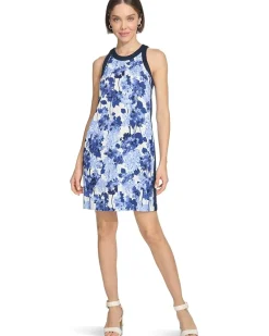 Textured Halter Shift Dress