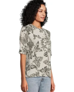 The Janie Favorite Fitted Elbow Sleeve Tee- Sydnee