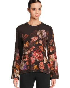 The Janie Favorite Flare Sleeve Crew Neck