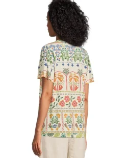 The Janie Favorite Flutter Sleeve Henley Tee