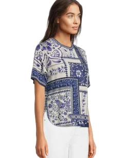 The Janie Favorite Oversized Cropped Tee- Starling