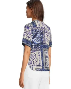 The Janie Favorite Oversized Cropped Tee- Starling