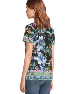 The Janie Favorite Short Sleeve Henley Tee