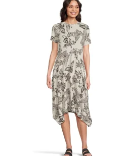 The Janie Favorite Short Hankerchief Hem Dress- Sy