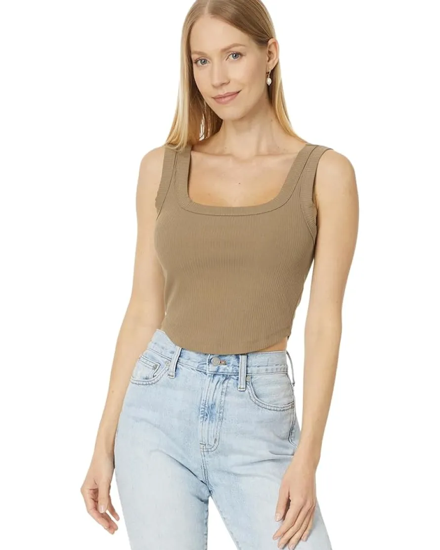 The Tailored Crop Tank in Sleekhold