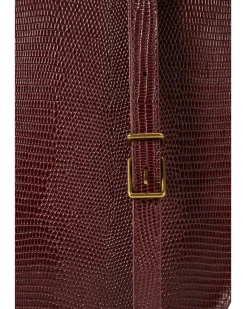 The Toggle Crossbody Bag in Lizard-Stamped Leather