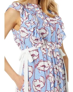 Tindraa Sleeveless Frilled Midi Dress