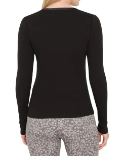 Trimmed Perfect Knit Rib V-neck Top