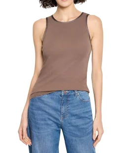 Trimmed Perfect Knit Ribbed Tank