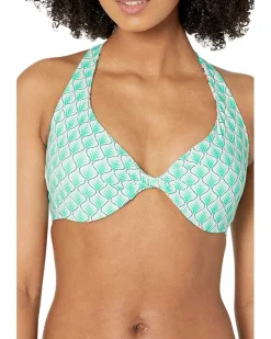 Tropical Lotus Twist Bikini Top